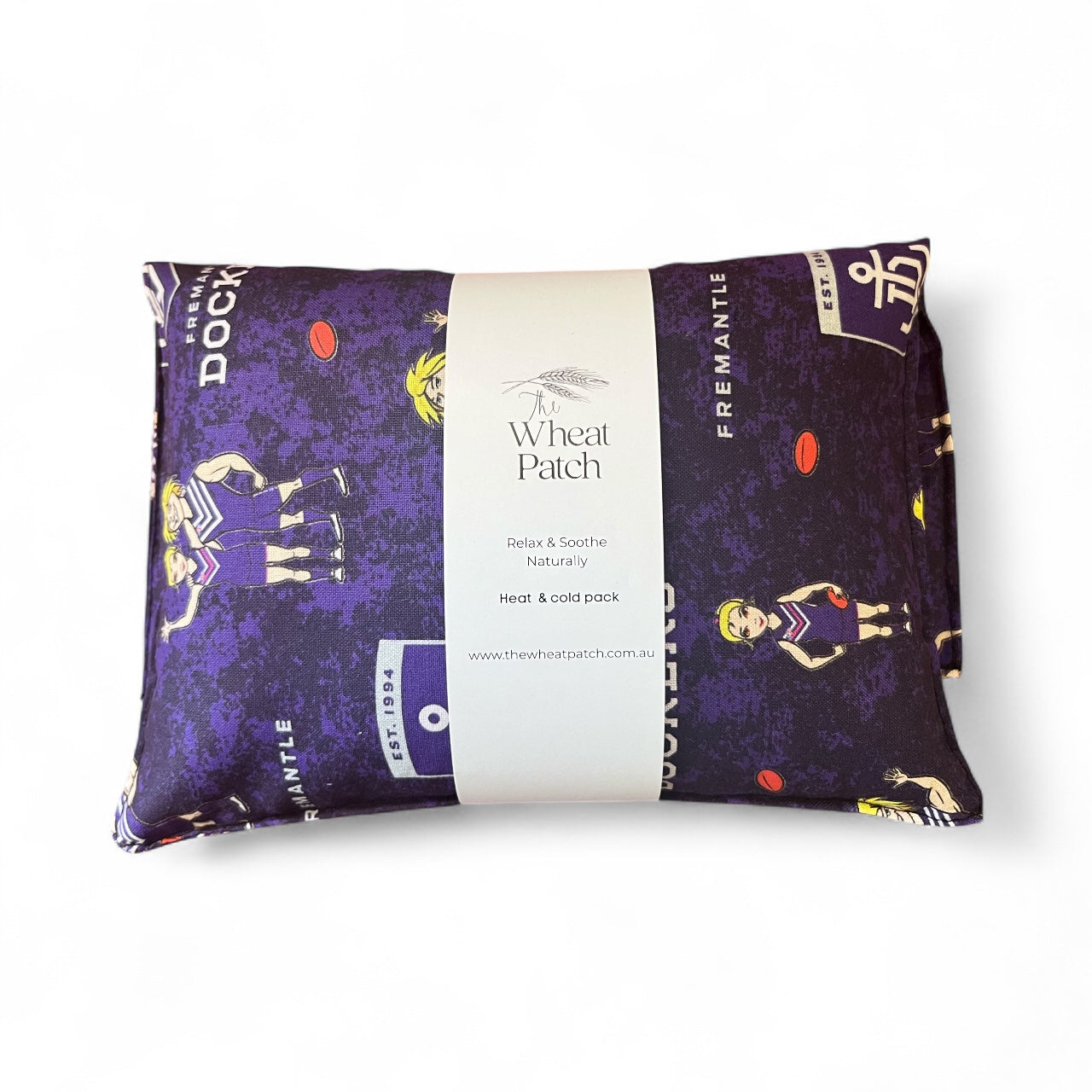 Purple  FOOTY WHEAT BAG