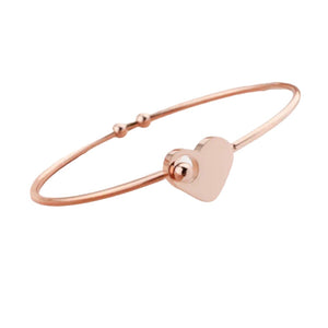 OPEN HEART BANGLE - ROSEGOLD