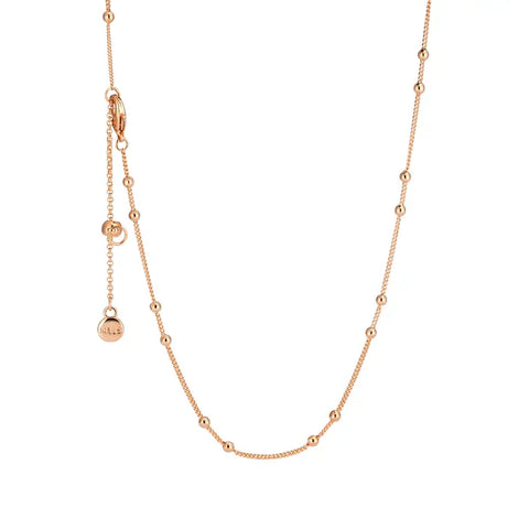 DOTTED SPHERE CARRIER ROSE GOLD CHAIN