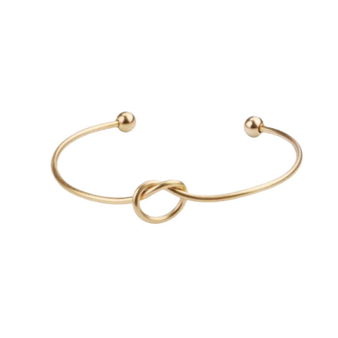 KNOT BANGLE - GOLD PLATED STAINLESS STEEL