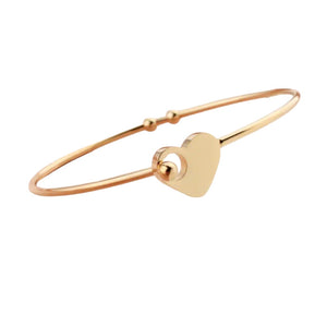 OPEN HEART BANGLE - GOLD