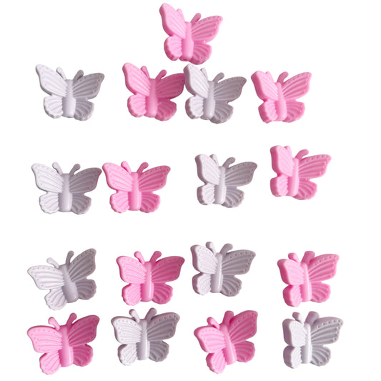 Pink & lavender Butterflys Beads
