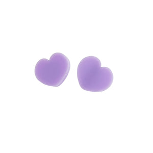 PIXIE PURPLE LOVE HEART EARRINGS