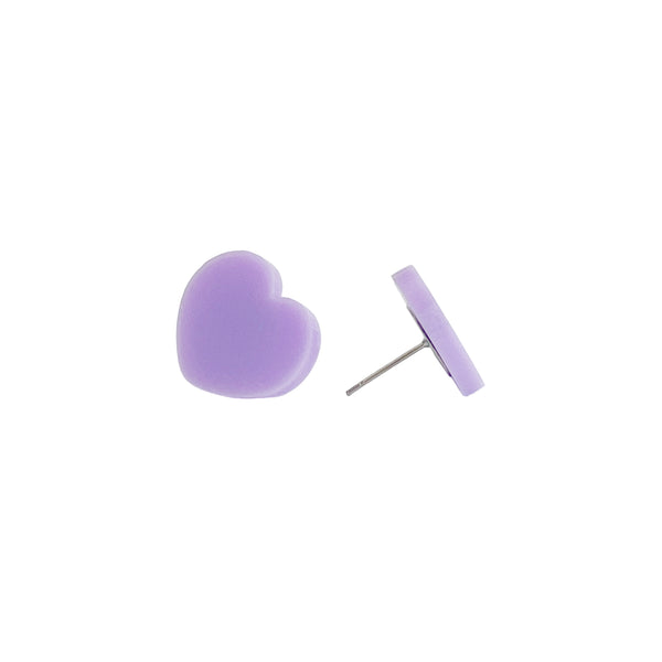 PIXIE PURPLE LOVE HEART EARRINGS